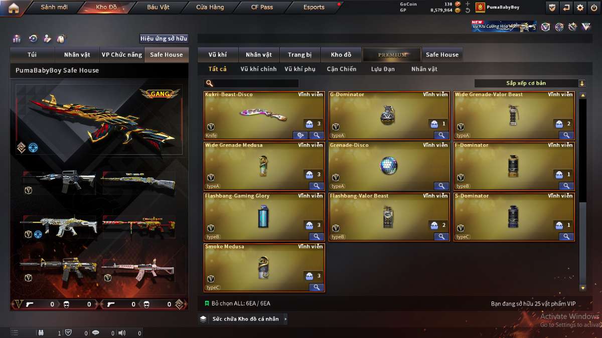 shop acc cf uy tin gia re